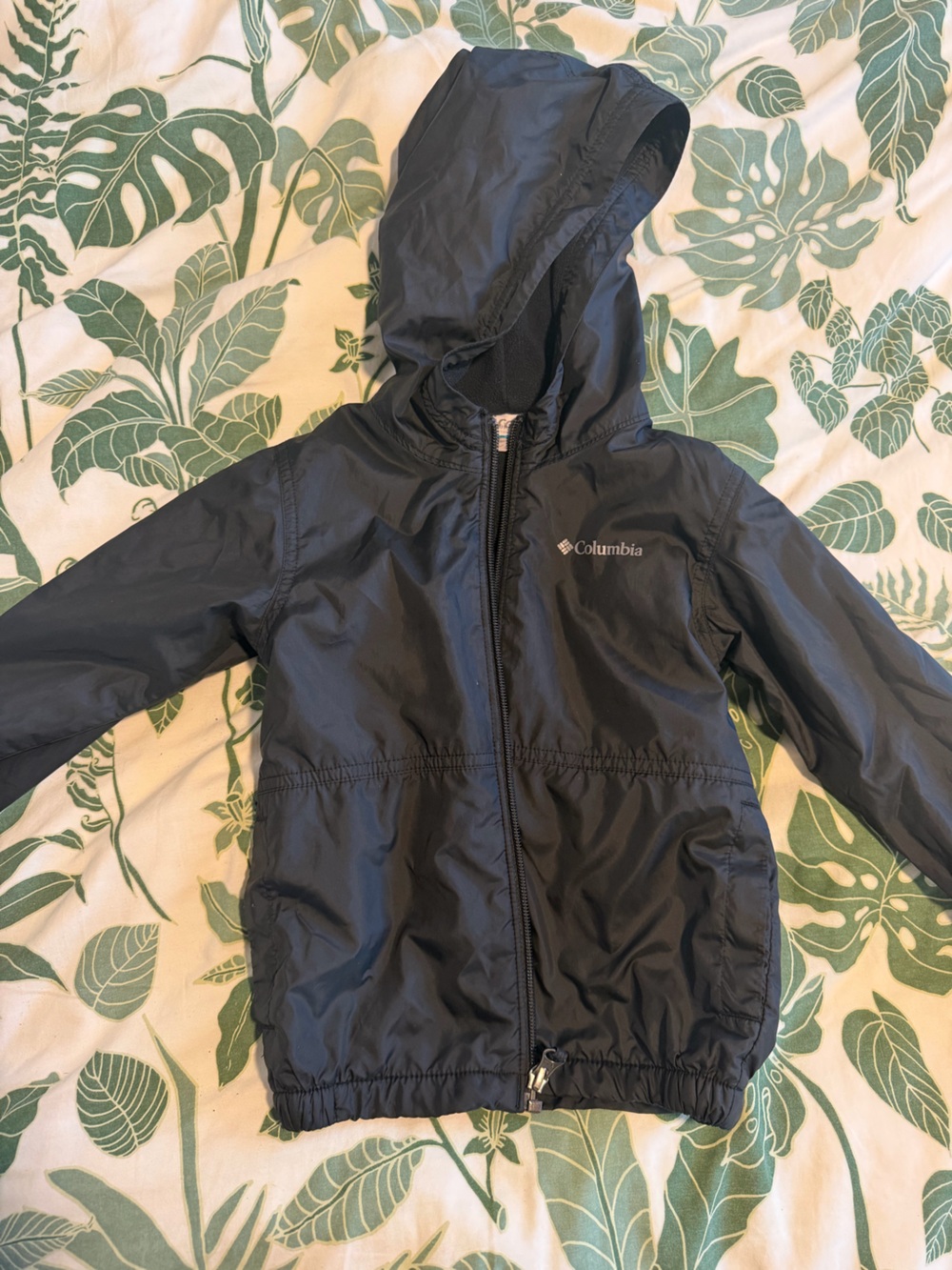 Columbia Kids Black Hooded Raincoat